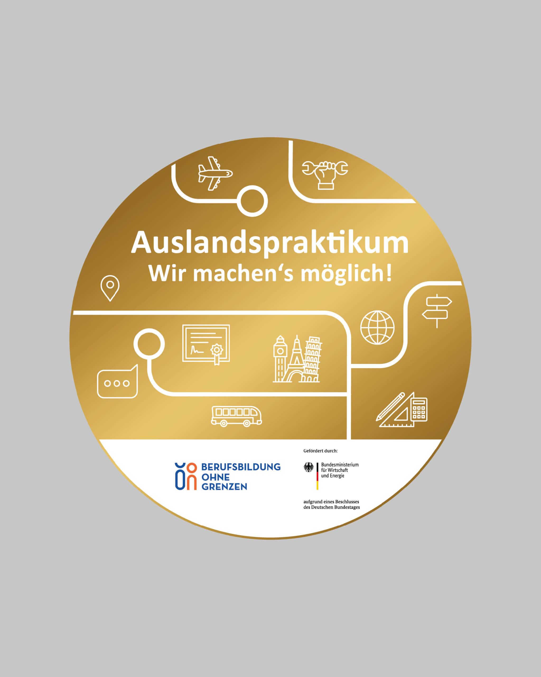 IHK-Plakette zum Auslandspraktikum